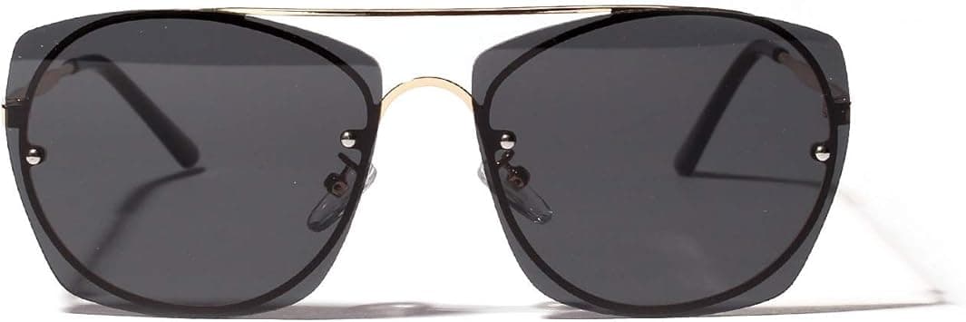 Alloy Frameless Sunglasses UV Protection Orotund Frame Coloring Lenses for Travel Drive Outdoors Sunglasses for Women (Color : Grey) on Amazon.ae - Price Tracker