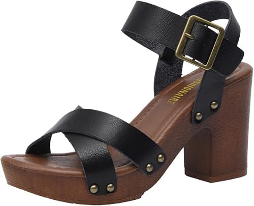 Dunes Women's Sayer Faux Wood Sandal +Comfort Foam & LiteSole Technology on Amazon.ae - Price Tracker