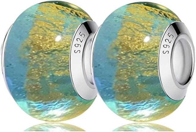 2Pcs Murano Glass Charms for Pandora Bracelets Authentic Sterling Silver Charms Bead Charms for Women, Festive Gift for Women on Amazon.ae - Price Tracker