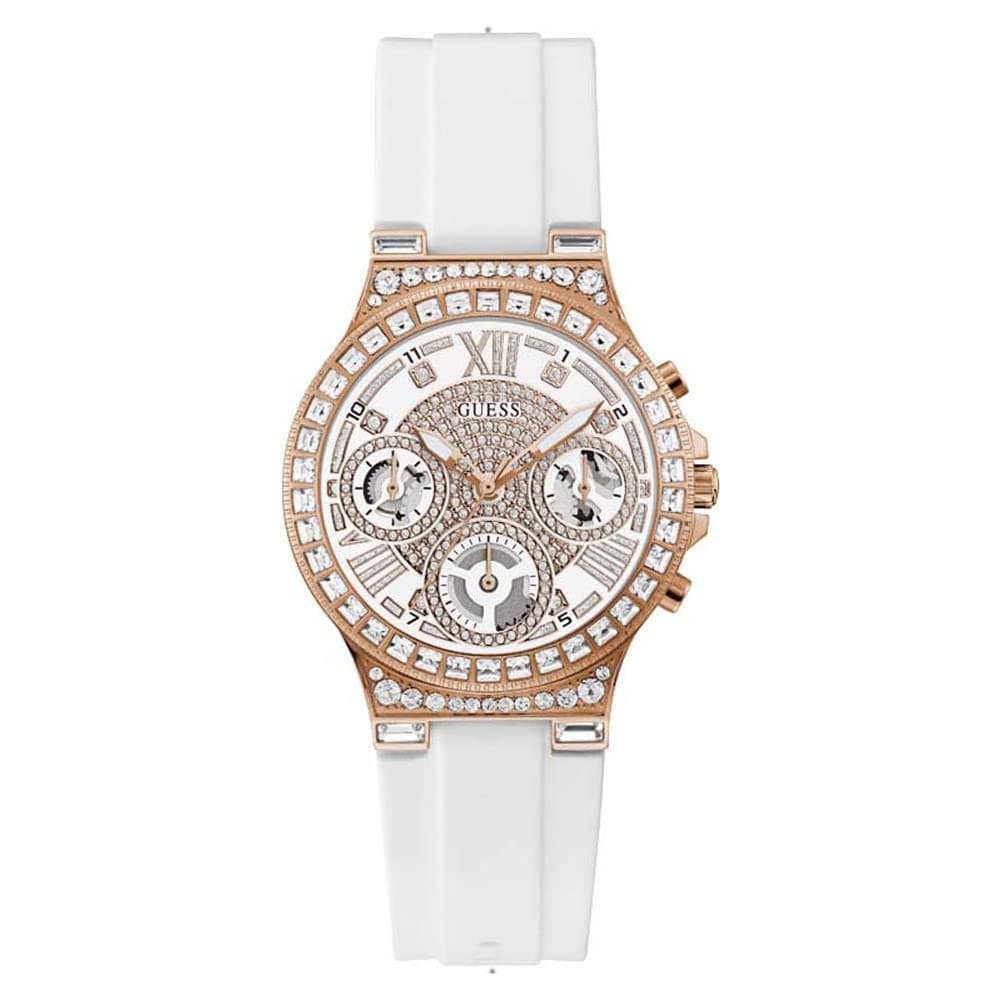 GUESS Analog White Dial Women's Watch-GW0257L2 on Amazon.ae - Price Tracker