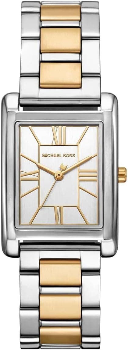 Michael Kors MK4967 Essex Stainless Steel Wrist Watch for Women, 26 mm Case Diameter, Silver/Silver Gold on Amazon.ae - Price Tracker