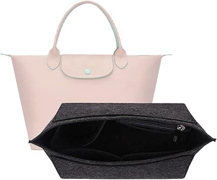 D.DUO Purse Organizer, Multi-Pocket Felt Handbag Organizer, Folding Tote Bag organizer insert for Insert Wallet Organizer for Longchamp (Dark Gray, Small) on Amazon.ae - Price Tracker