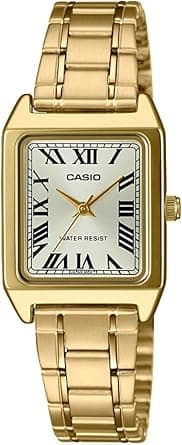 Casio Women's Watch - LTP-V007G-9BUDF Gold Dial, Gold Band on Amazon.ae - Price Tracker