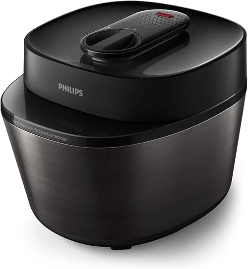 Philips All-in-One Cooker Pressurized - 5L Capacity, Digital TouchScreen, Pre-set Cooking Programs - HD2151/56 Black on Amazon.ae - Price Tracker
