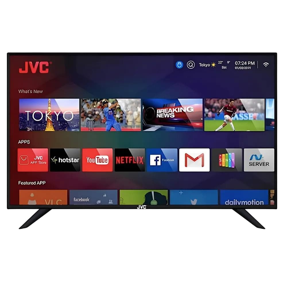 JVC 32 Inch HD LED Smart TV, Android OS TV, Dolby Vision HDR, Dolby Audio, DTS Audio, Built-in Chromecast, Quad-Core Processor, Wifi, USB & Bluetooth, Netflix, YouTube, Edgeless Design - LT-32N3105 on Amazon.ae - Price Tracker