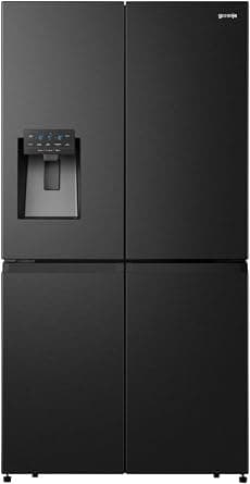 Gorenje Freestanding 4 Doors Refrigerator with Water and Ice Dispencer, 565 Liters, 10 Years Compressor Warranty, Black, Nrm9181Sbi على Amazon.ae - متتبع الأسعار