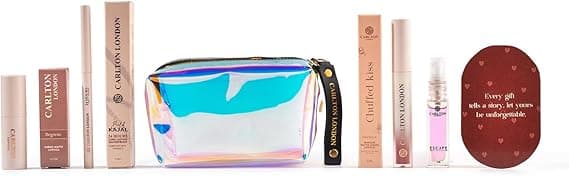 Carlton London Cosmetic Make Up kit Combo Gift set With Liquid Lipstick, Bullet Lipstick, Perfume & Kajal For Women (Pack of 4) on Amazon.ae - Price Tracker