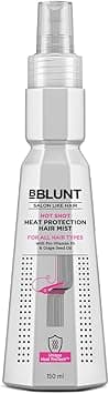 BBLUNT Hot Shot Heat Protect Hair Mist with Vitamin B5 & Nourishing Oils | Advanced Heat Protection up to 230°C, Damage Control, Frizz Reduction & Smooth Styling, Suitable for All Hair Types, 150ml on Amazon.ae - Price Tracker