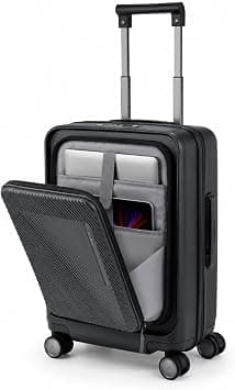 Samsonite Zipprix Suitcase Cabin Size 55 cm / 20 inch, 4 Spinner Wheels, Polycarbonate, Gun Metal|TSA Lock|Expandable|Divider Pad - 10 Years International Warranty على أمازون - دليلك لأفضل العروض