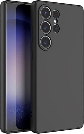 Case for Samsung Galaxy S25 Ultra Cover Black Slim Fit Soft Back TPU Cover Flexible Silicone Cover Matte for Samsung Galaxy S25 Ultra by Emodil ® (Black) on Amazon.ae - Price Tracker