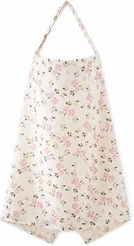 Nursing Cover for Breastfeeding, 100% Breathable Gauze Privacy Apron with Adjustable Metal Buckle, Multi-Use Car Seat Canopy,25.6×37.4 in (Rose) on Amazon.ae - Price Tracker