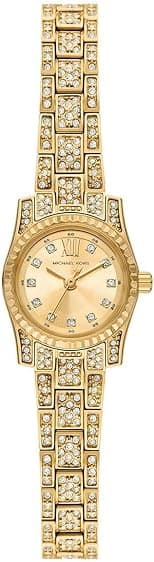 Michael Kors MK4980 Lexington Stainless Steel Wrist Watch for Women, 19 mm Case Diameter, Gold - Best Deal Finder