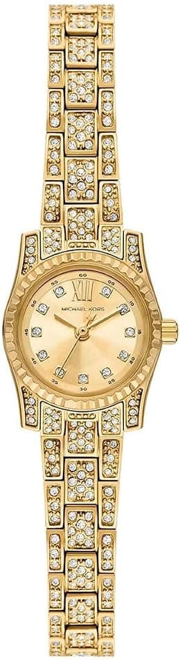 Michael Kors MK4980 Lexington Stainless Steel Wrist Watch for Women, 19 mm Case Diameter, Gold - Best Deal Finder