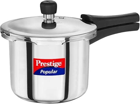 Prestige Popular Stainless Steel Pressure Cooker 3 Ltr | Silver on Amazon.ae - Price Tracker