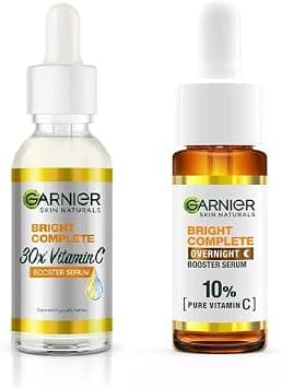 Garnier Bright Complete Vitamin C Serum 15ml Over Night Serum 15ml (PACK OF 2) (30 ml) - Best Deal Finder