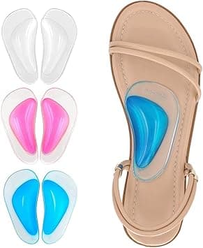 SYOSI Arch Support Shoe Insoles for Flat Feet, Gel Arch Inserts for Plantar Fasciitis, Adhesive Arch Pad Shoe Insoles for Flat Feet for Relieve Pressure and Feet Pain for Women & Men 3 Pairs on Amazon.ae - Price Tracker