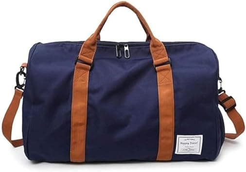 Large Capacity Multi Pocket Sports Duffel Bag with Shoes Compartment for Women and Men (Blue) on Amazon.ae - Price Tracker