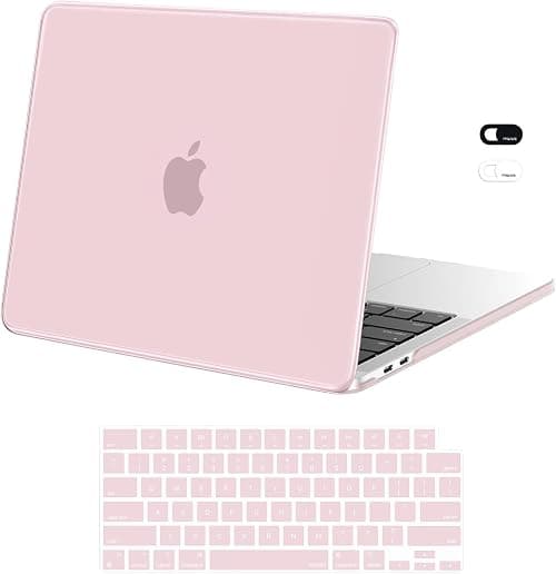 MOSISO Compatible with MacBook Pro 13 inch Case M2 2024, 2023, 2022-2016 A2338 M1 A2251 A2289 A2159 A1989 A1708 A1706, Plastic Hard Shell Case & Keyboard Cover Skin & Webcam Cover, Rose Quartz on Amazon.ae - Price Tracker