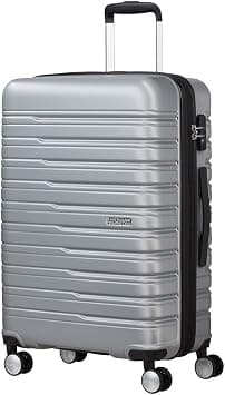 American Tourister Flashline Spinner M, Suitcase, 67 cm, 69/75 L, Silver (Sky Silver), Sky Silver, Spinner M (67 cm - 69/75 L), Suitcases & Trolleys on Amazon - Best Deal Finder