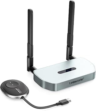 Lemorele Wireless HDMI Transmitter and Receiver,164FT/50M 1080P Wireless Extender Support 8 TXs to 1RX for Streaming Audio and Video from PC, Laptop to HDTV, Projector على Amazon.ae - متتبع الأسعار