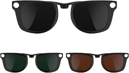 HiBloks 3Pcs Polarized Clip-on Compatible with Ray-Ban Meta Wayfarer & Gen 2 (RW4008/RW4012 Large), Discoloration Clip for Rayban Meta Gen 2 Accessories (Dark Green, Black, Brown) - Best Deal Finder