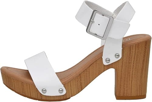 Dunes Women's Sydney Faux Wood Sandal +Memory Foam & LiteSole Technology على Amazon.ae - متتبع الأسعار