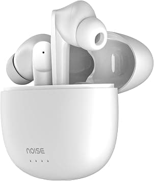 Noise Buds VS104 Truly Wireless Earbuds with Colourful Ear Tips, 45H of Playtime, Quad Mic with ENC, Instacharge(10 min=200 min), 13mm Driver, Low Latency, Bluetooth v5.2, (Snow White) on Amazon.ae - Price Tracker