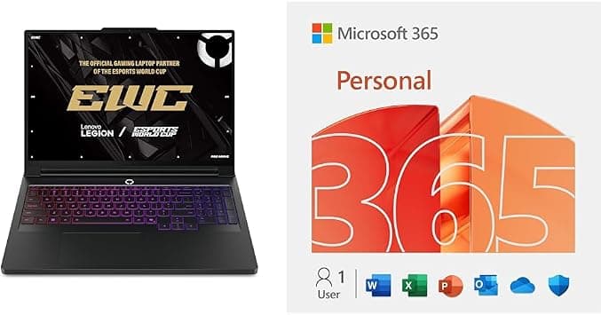 Lenovo Legion Pro 7 16IAX10H AI Gaming Laptop 16" WQXGA OLED 240Hz, Intel Ultra 9 275HX, 32GB RAM, 2TB SSD, RTX 5070Ti 12GBB GDDR7, Win11 + 2Y Premium Care with M365 Personal Digital Code on Amazon.ae - Price Tracker