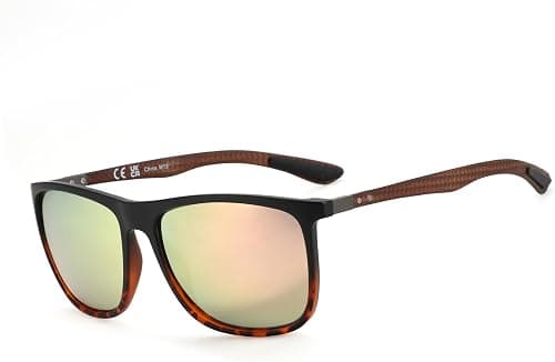 ZENOTTIC Square Polarized Sunglasses for Men Ultralight Carbon Fiber Sun Glasses Driving Fishing Golf Sports UV400 Protection on Amazon - Best Deal Finder
