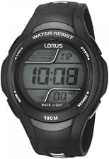 Lorus Sport Men's Chronograph Watch Stainless Steel and Plastic with Urethane Strap - Best Deal Finder