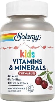 Solaray Children'S Vitamins & Minerals Chewable, 60 Tablets على Amazon.ae - متتبع الأسعار