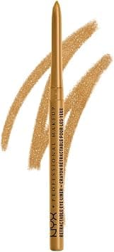 NYX PROFESSIONAL MAKEUP Retractable Eye Liner, Gold 06 - Best Deal Finder