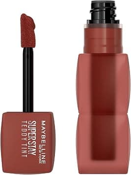 Maybelline New York, Super Stay Teddy Tint Plushwear and Transferproof, Delivers up to 12H Long-lasting Blurred Matte Soft Lip Color, 115 Coffee Date - متتبع أسعار Amazon.sa