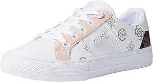 GUESS Women's Loven Sneaker, White/Pink, 8.5 M - Amazon.ae Price Tracker