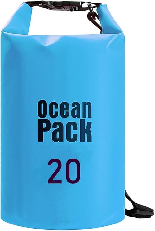 Waterproof Bag, PVC Hiking Backpack with Single Shoulder Crossbody Strap, Snap-Fit Design, High-Frequency Seam Technology for Camping, Kayaking, Trekking, Travel on Amazon.ae - Price Tracker