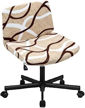 Highdi Armless Wide Office Desk Chair Cover, Printed Fabrics, Adjustable Swivel Wide Seat Chair Cover, Ergonomic Dressing Table (Desert,1 Piece) - Amazon.ae Price Tracker