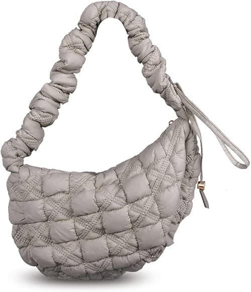 Puffer Bag Quilted Padded Tote Bags for Women Puffy Hobo Purse Lightweight Down Cotton Crossbody Shoulder Bag on Amazon.ae - Price Tracker