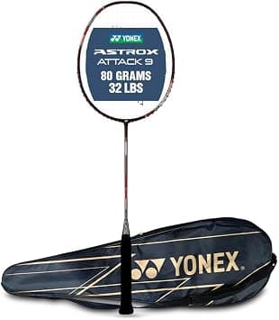 Yonex Badminton Racquet Astrox Attack 9 Gun Metal Grey G4 4U(Made in India) on Amazon.ae - Price Tracker