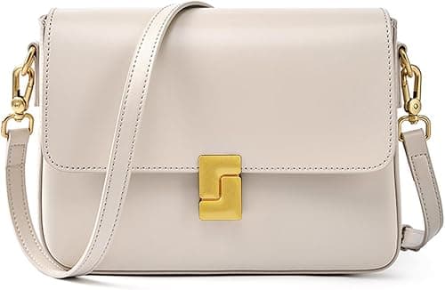 Shoulder Bags for Women, Genuine Leather Crossbody Bags Purses Vintage Handbags-Adjustable Strap Designer Bags on Amazon.ae - Price Tracker