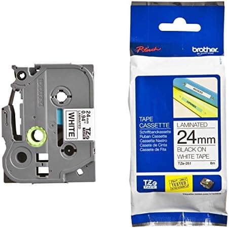Brother Genuine TZe-251 24mm Standard Laminated Label, Black on White Tape, 8M Length on Amazon.ae - Price Tracker
