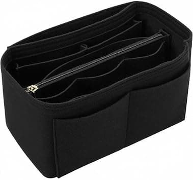 Purse Organizer Insert, Felt Tote Bag Organizer Insert with 5 Sizes, Handbag Dividers for Inside Purse, Compatible with Longchamp, Neverful, Speedy and More (Black,Regular Large) on Amazon.ae - Price Tracker