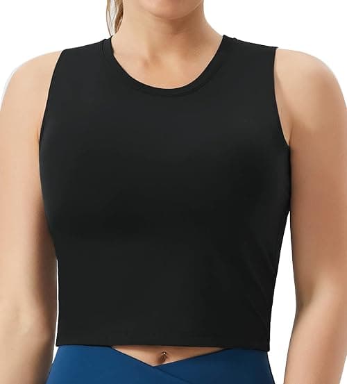 THE GYM PEOPLE Women's Medium Support Sports Bra Removable Padded Crop Tops on Amazon - Best Deal Finder
