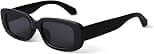 BUTABY Rectangle Sunglasses for Women Retro Driving Glasses 90’s Vintage Fashion Narrow Square Frame UV400 Protection - Best Deal Finder