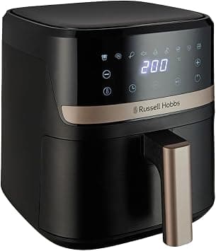 Russell Hobbs Air Fryer, Digital, 4.3L Capacity, 9 in 1, Air Fry, Bake, Roast, Grill, Keep Warm, 40-200℃ Temp Range, Oil Free Cooking, Dishwasher Safe Attachments, 1300W on Amazon - Best Deal Finder