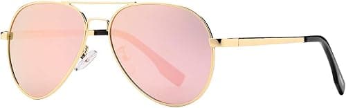 Gleyemor Small Aviator Sunglasses for Women and Men, 52MM Small Frame Polarized Aviators for Small Face على Amazon.ae - متتبع الأسعار