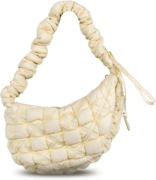 Puffer Bag Quilted Padded Tote Bags for Women Puffy Hobo Purse Lightweight Down Cotton Crossbody Shoulder Bag on Amazon.ae - Price Tracker