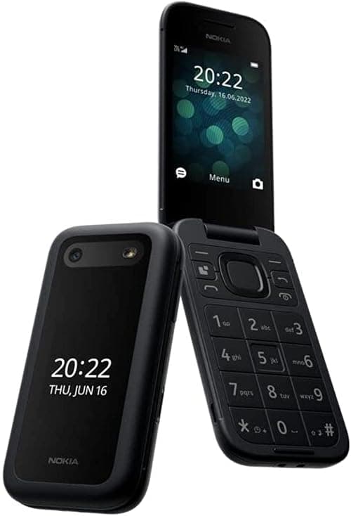 Nokia 2660 Flip 4G, 2.8 inch screen, Dual SIM Feature Phone with a Big display, Emergency button, preloaded Gameloft Games and Origin Data - Black على Amazon.ae - متتبع الأسعار