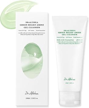 Dr.Althea Green Relief Amino Gel Cleanser | Lightweight & Hydrating Makeup Remover | Daily Face Wash with Hyaluronic Acid | Korean Vegan Skincare for All Skin Types | 3.38 Fl Oz on Amazon.ae - Price Tracker