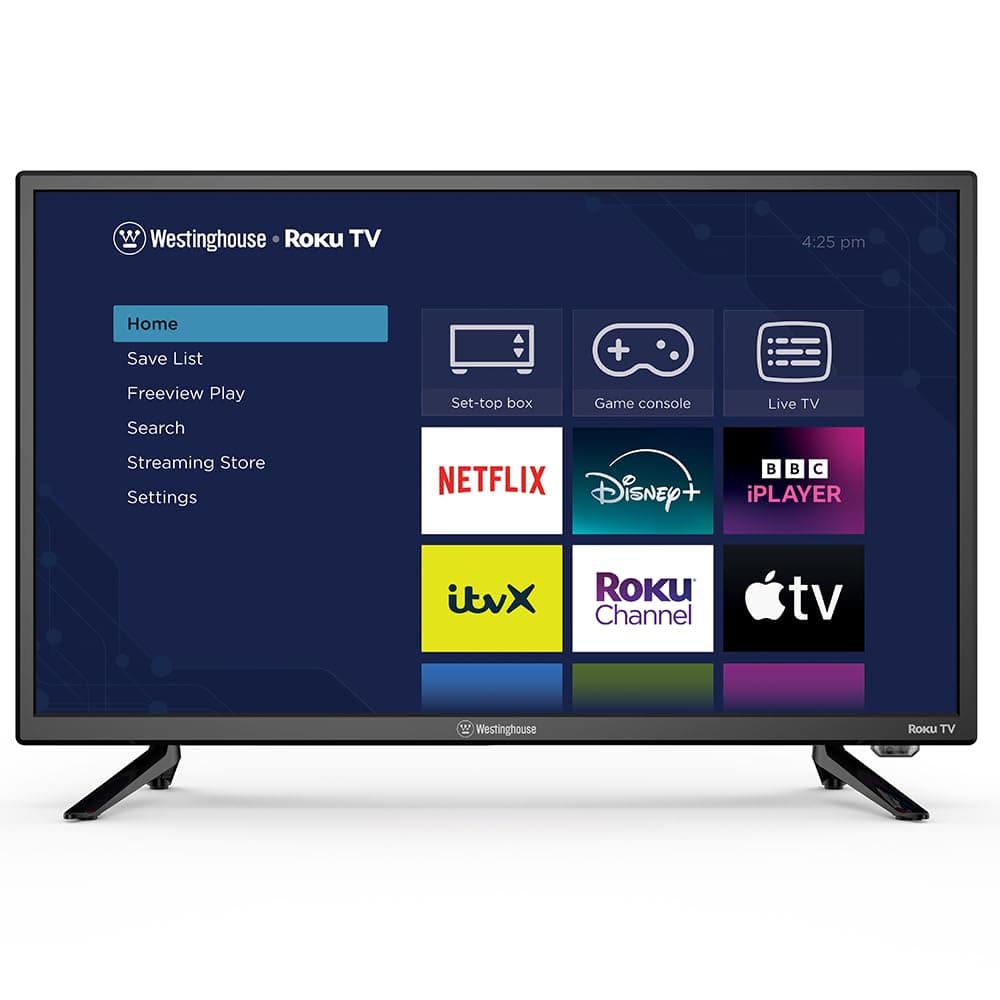 Westinghouse 24 Inch Smart TV Roku OS - LED HD, Freeview, Netflix, Apple TV+, BBC iPlayer, Dolby Audio, HDMI, USB- Ideal Small TVs for Bedroom, Lounge or Kitchen 【Energy Class E】 on Amazon.ae - Price Tracker