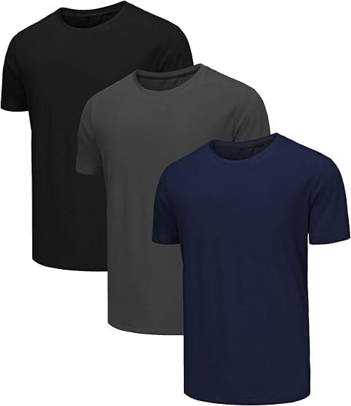 Zoofly Mens Cotton T Shirt Short Sleeve 3 Pack Crew Neck Plain T-shirts Basic Tee Shirt Top for Men on Amazon - Best Deal Finder